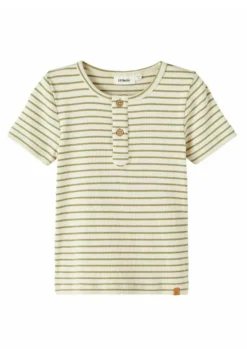 Lil Atelier GestreiftesT-Shirt Con StampaSage Bambini T-shirt & Top L7W24G01G-M11