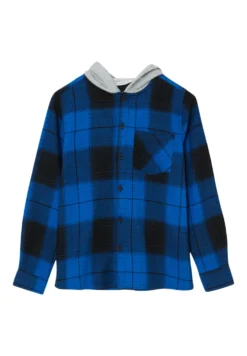 A Quadri Con Cappuccio CamiciaVariante Bambini T-shirt & Top CSM24I001-K11
