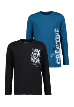 Blue Seven Multipack2Er PackMaglietta A Manica Lunga PacificSchwarz Bambini T-shirt & Top BL824G0IC-Q11