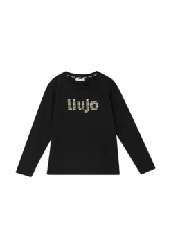 With LogoMaglietta A Manica LungaBlack Bambini T-shirt & Top L6X23G02L-Q11