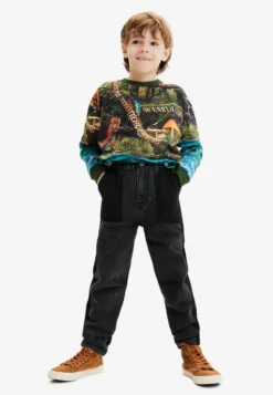 Desigual Nature MessagesMaglietta A Manica LungaGreen Bambini T-shirt & Top DE124G06S-M11