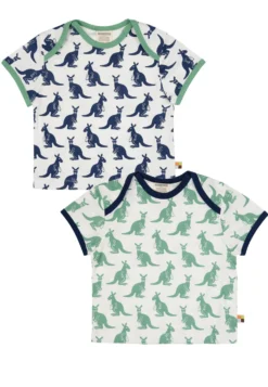 Kurzarm 2Er-PackT-Shirt Con StampaUltramarinblau Bambini T-shirt & Top LDW26G00U-K12