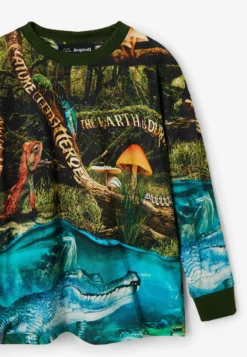 Desigual Nature MessagesMaglietta A Manica LungaGreen Bambini T-shirt & Top DE124G06S-M11 -DeFactoe Negozio fe9914976d73415597a0f22ed7625127 scaled